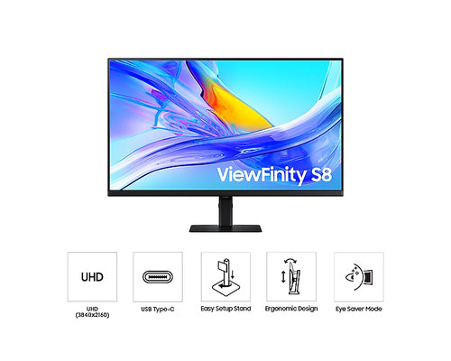 Samsung ViewFinity S8 LS27D800UAU computer monitor 68.6 cm (27 Samsung ViewFinity S8 LS27D800UAU computer monitor 68.6 cm (27